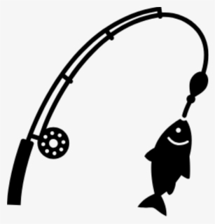 fish on a fishing pole